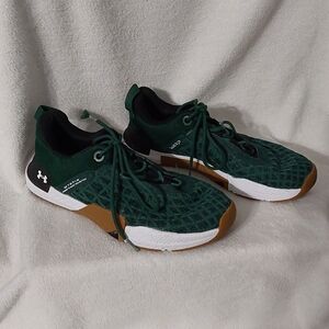 Under Armour Tribase Reign 5 Training Shoes Men Size 9 Green GUC